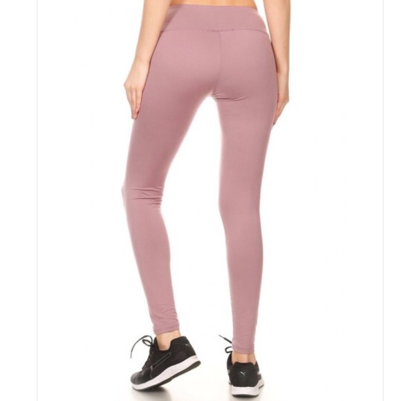 LAST CHANCE $5 SALE Mauve Moto Leggings - Picture 2 of 5